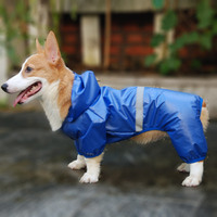 Pet Dog wodoodporny płaszcz przeciwdeszczowy kombinezon odblaskowy płaszcz przeciwdeszczowy ochrona przeciwsłoneczna pies ubrania na zewnątrz kurtka dla małych psów artykuły dla zwierząt 4